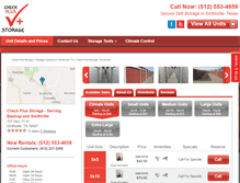 Tablet Screenshot of checkplusstoragetx.com
